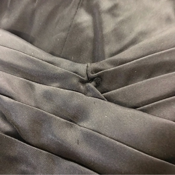 Calvin Klein * Bodycon Black Satin Formal Cocktail Dress GUC Woman’s Petite 4P 4 - Picture 7 of 10